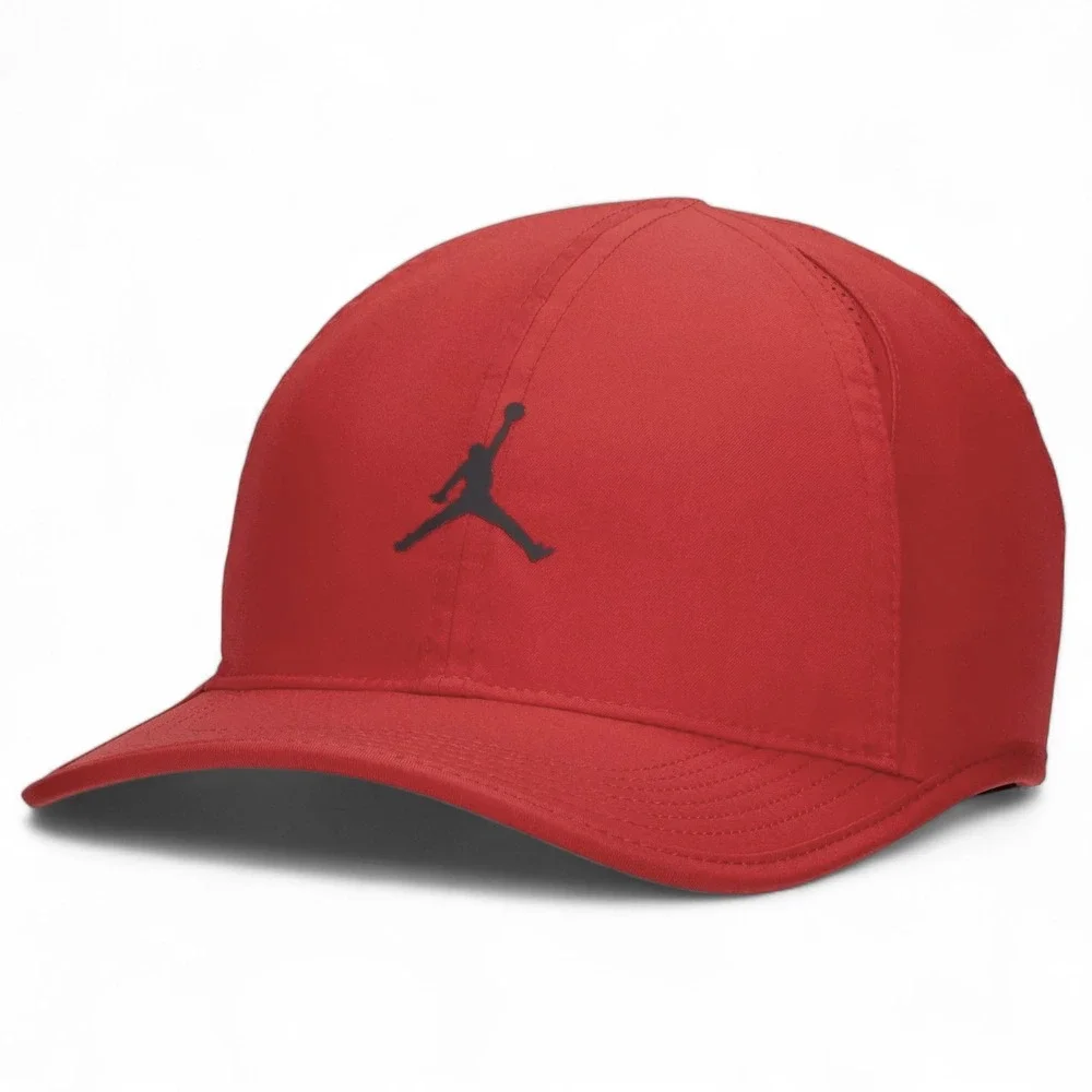 Jordan Hat Mens Adjustable Nike Dri FIT Club Cap Unstructured Gym Red Sz M/L NEW